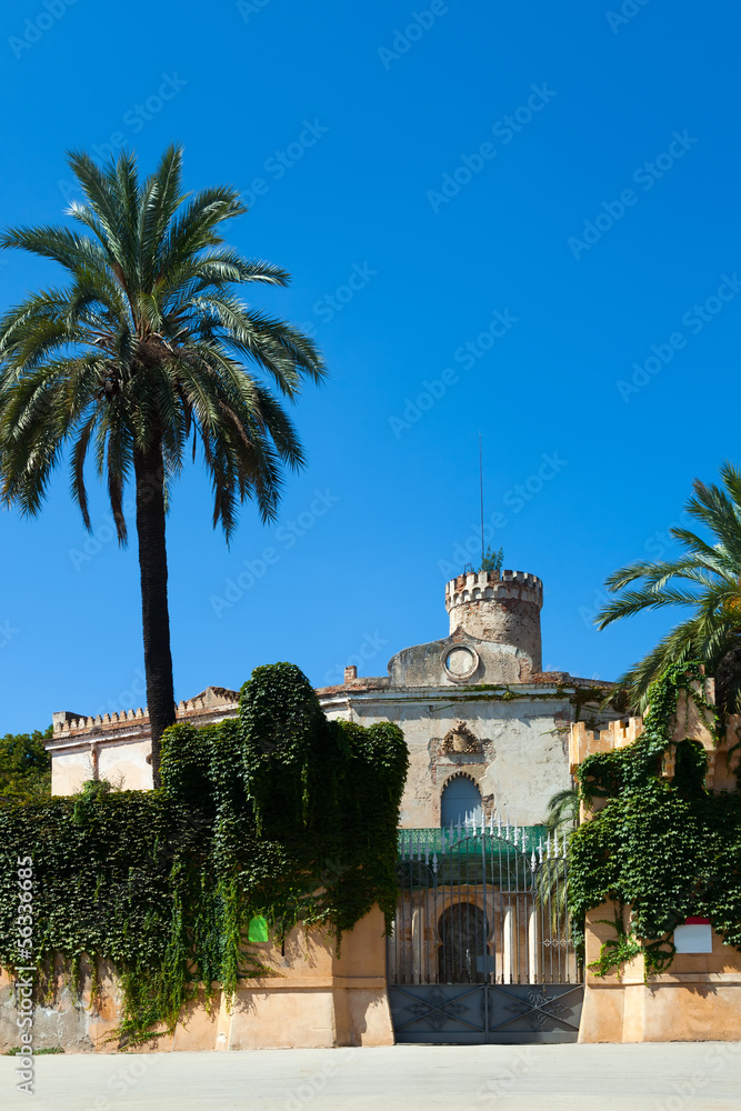 Fototapeta premium Desvalls Palace at Labyrinth Park of Horta