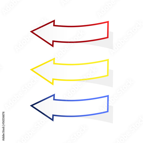 Free Download The set of blank arrows - GFXLoad
