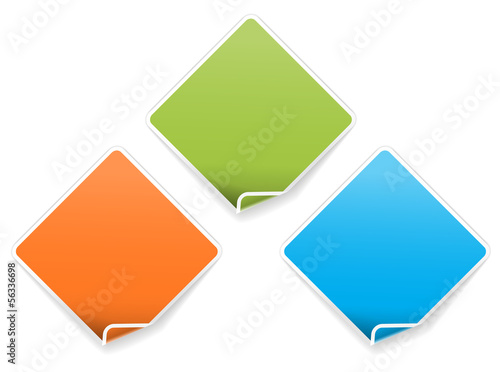 The folded corner label