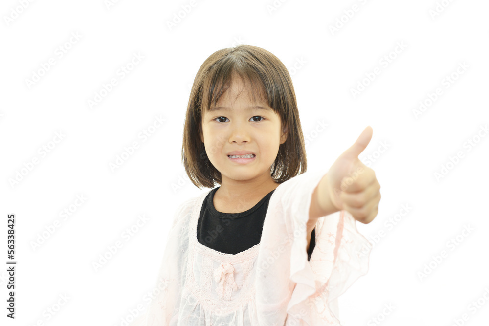 ガッツポーズの女の子 ガッツポーズの女の子
