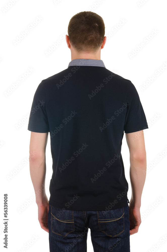 Male t-shirt isolated on the white background Male t-shirt isolated on the white background