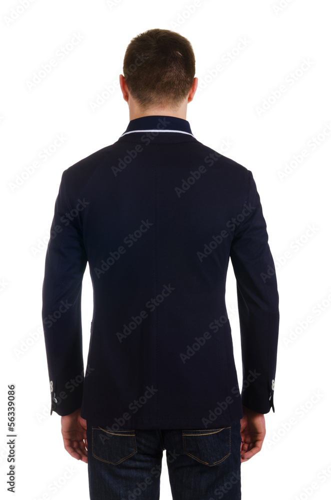 Fototapeta premium Male coat isolated on the white