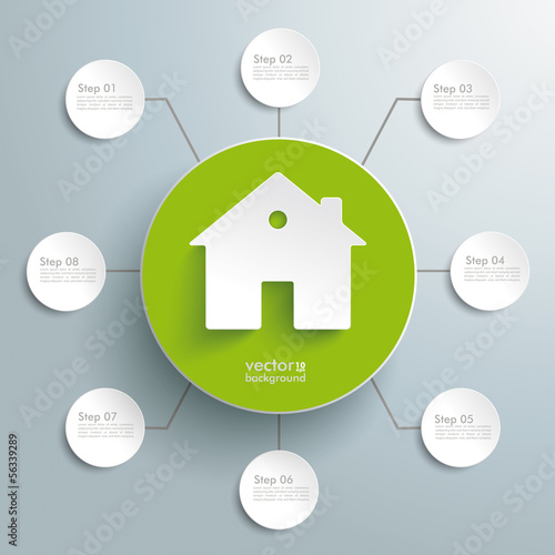 House Green Circle 8 Options