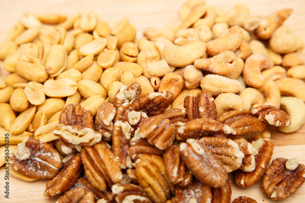 Peanuts Cashews and Pecans