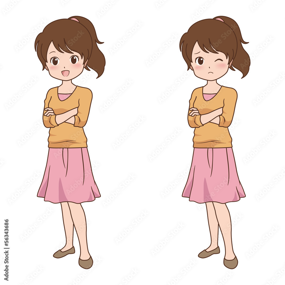 女の子/考える 女の子/考える