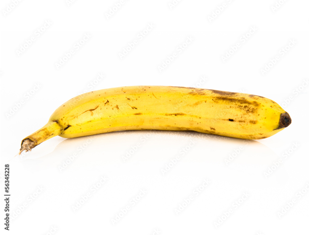 Yellow banana isolated over white background Yellow banana isolated over white background