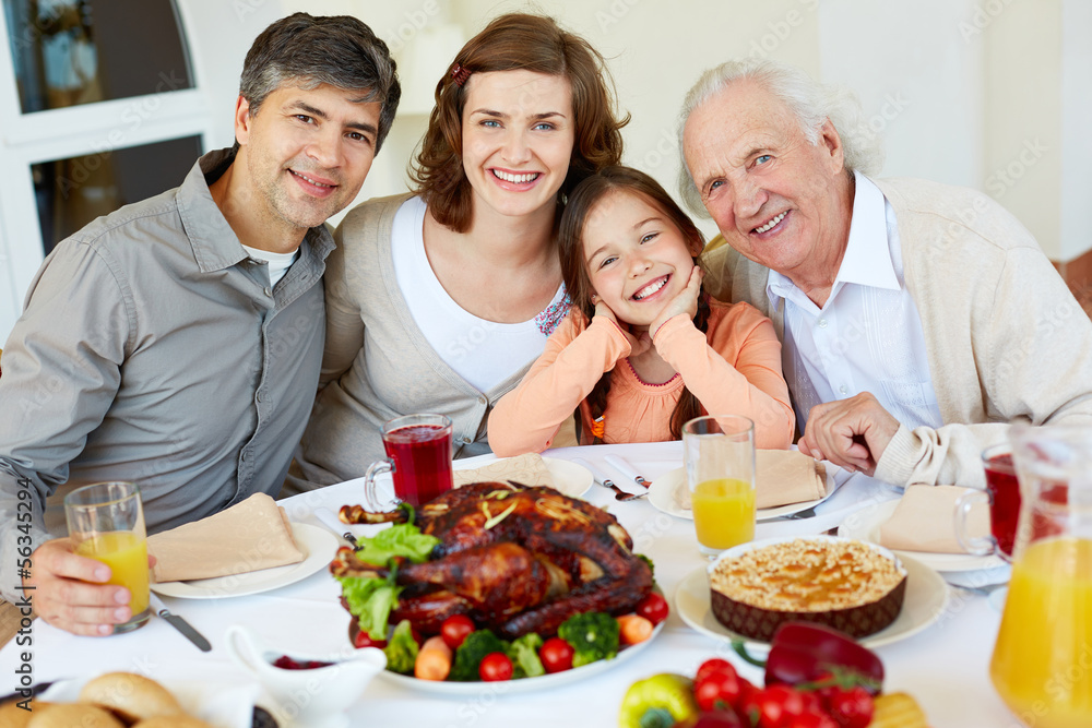 At Thanksgiving table At Thanksgiving table