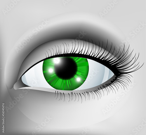 Green eye