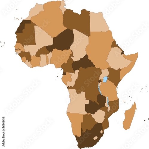 Afrika in verschiedenen Farben