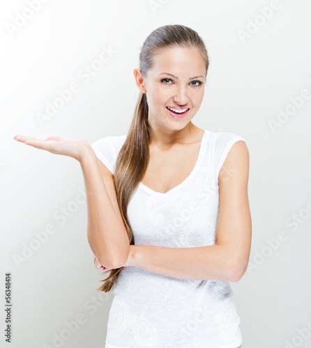 Wallpaper Mural Beautiful smiling business woman Torontodigital.ca