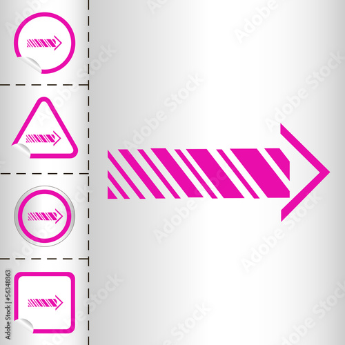 Arrow sign icon set