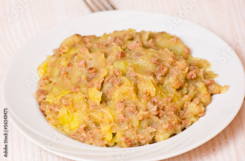 Mashed potato with minced meat