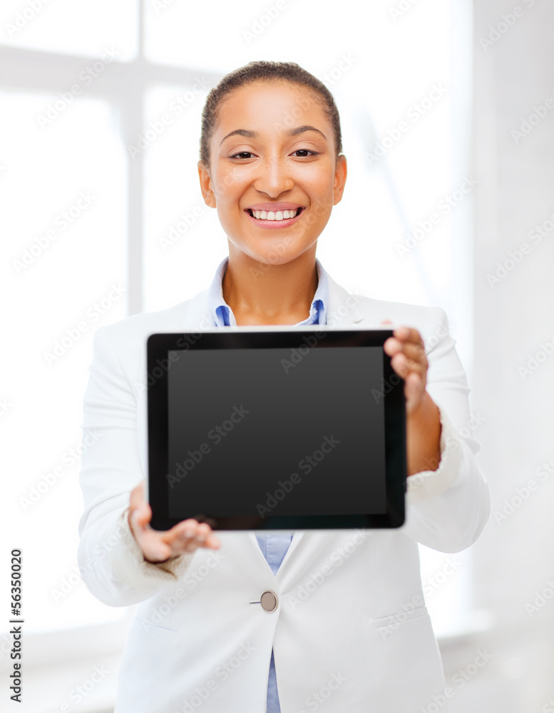 businesswoman with tablet pc in office businesswoman with tablet pc in office