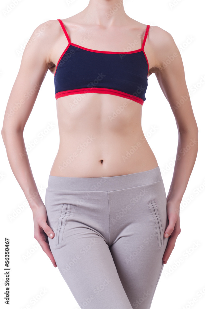 Woman body in dieting concept Woman body in dieting concept