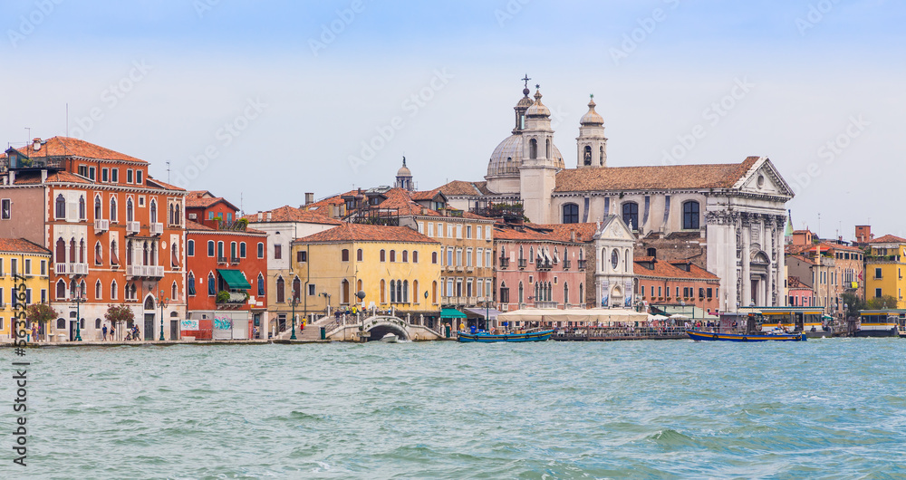 view form Grand Canal on sunny day, Venice, Italy