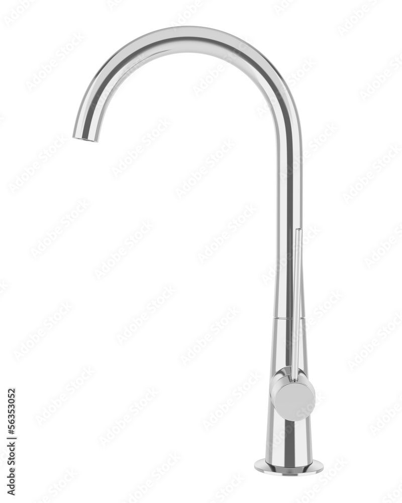 modern faucet isolated on white background modern faucet isolated on white background
