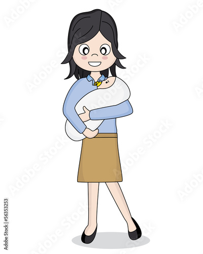 mother with her ​​baby