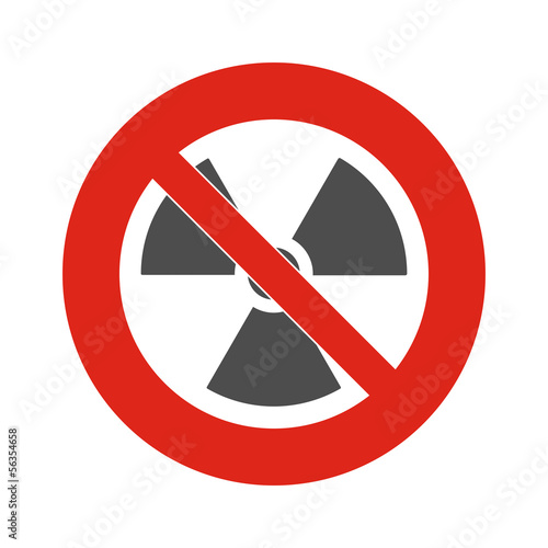 Prohibition signal with icon