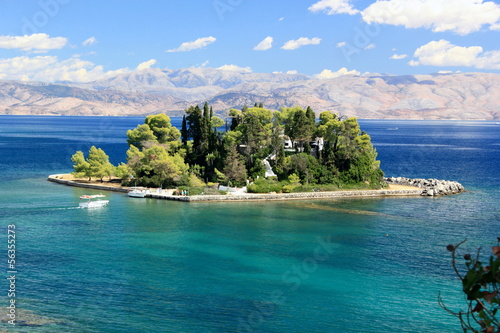 Mouse Island near Corfu greece