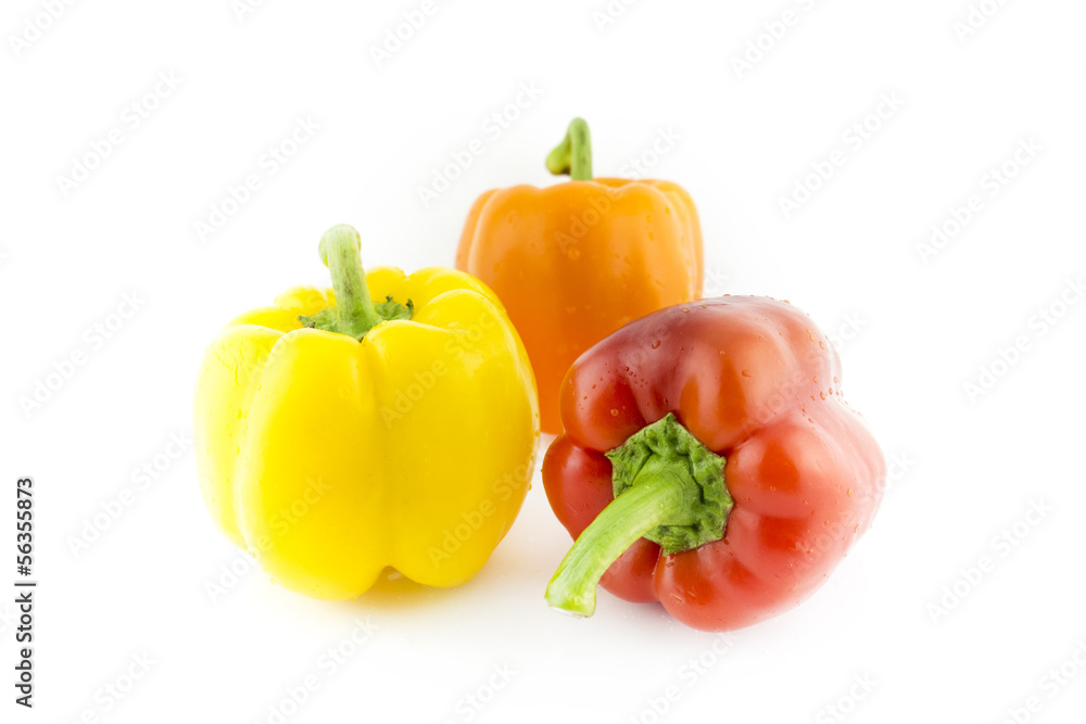 Group of colorful sweet bell pepper Group of colorful sweet bell pepper