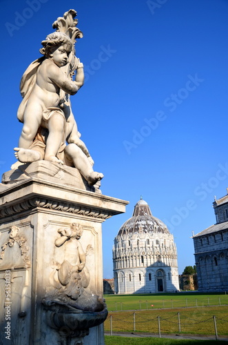 Pomnik aniołów na Plac Cudów w Pizie, Włochy