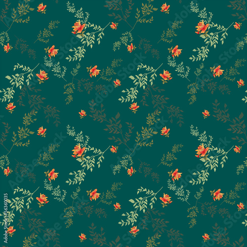 Seamless pattern with roses