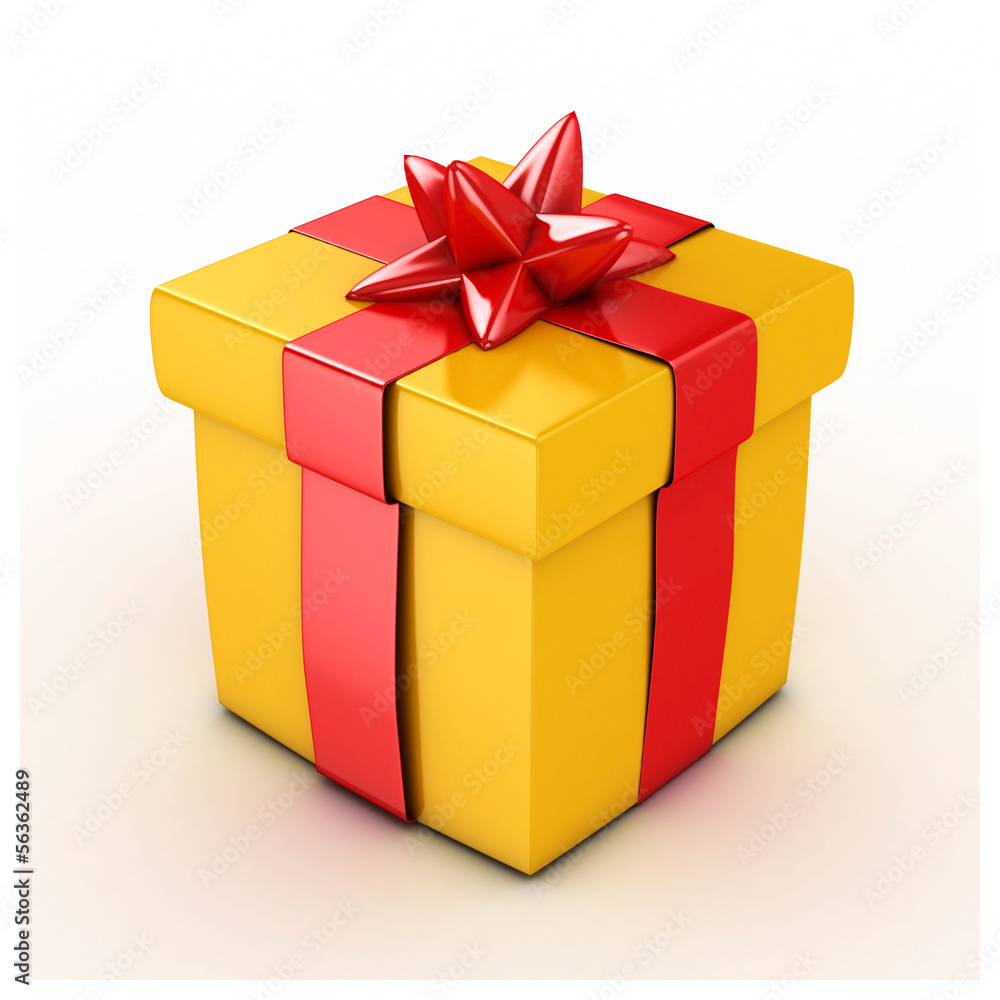 Obraz premium Yellow Gift Box