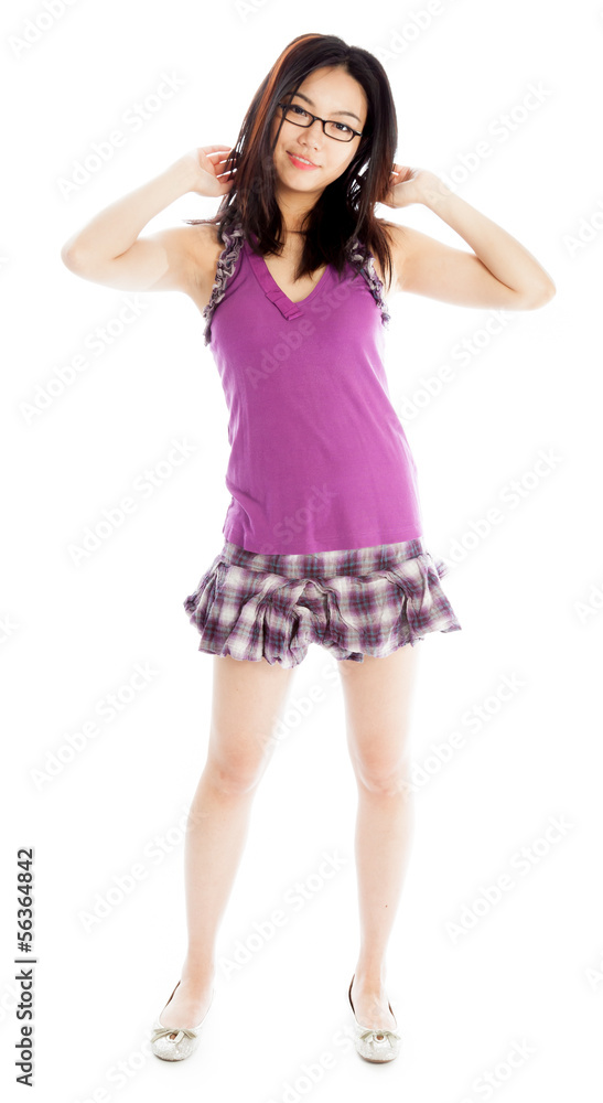 Attractive asian girl 20 years old shot in studio Attractive asian girl 20 years old shot in studio