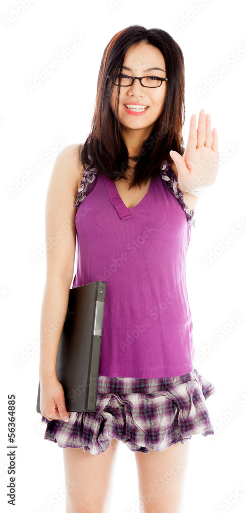 Attractive asian girl 20 years old shot in studio Attractive asian girl 20 years old shot in studio