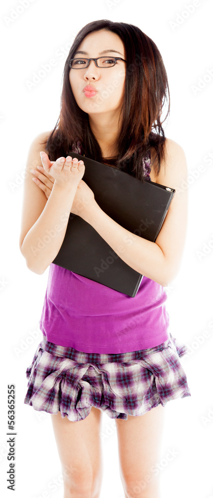 Attractive asian girl 20 years old shot in studio Attractive asian girl 20 years old shot in studio
