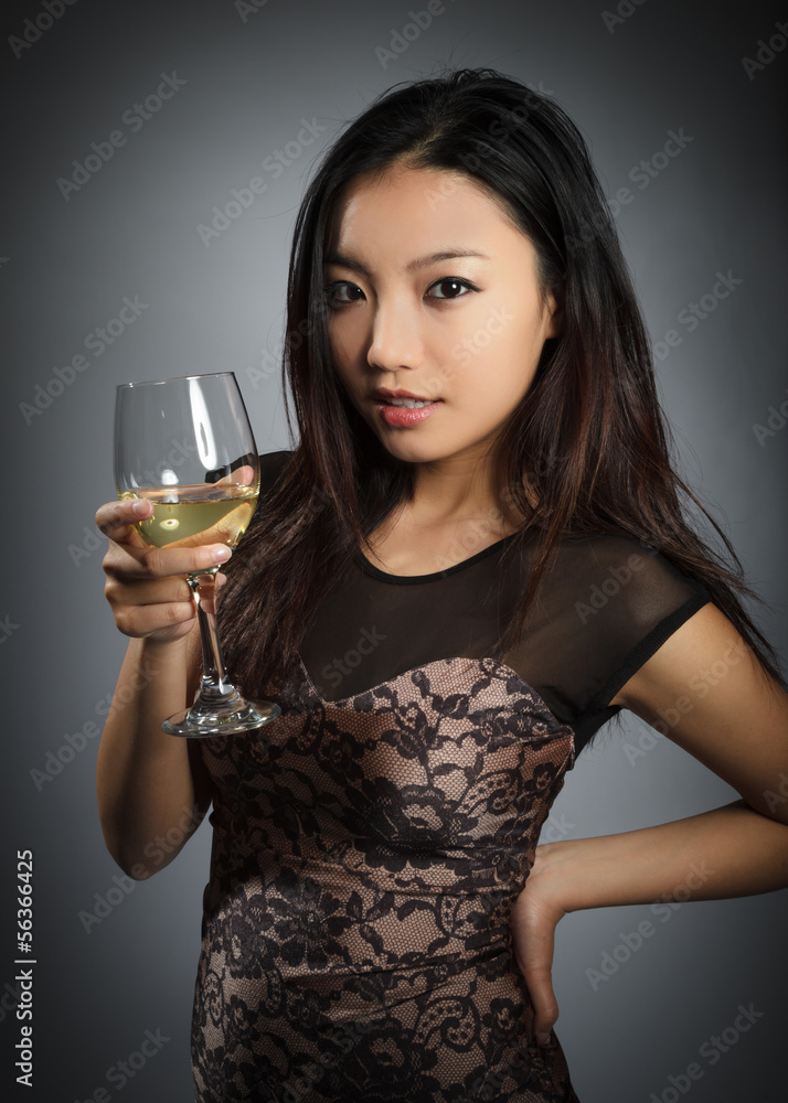 Attractive asian girl 20 years old shot in studio Attractive asian girl 20 years old shot in studio