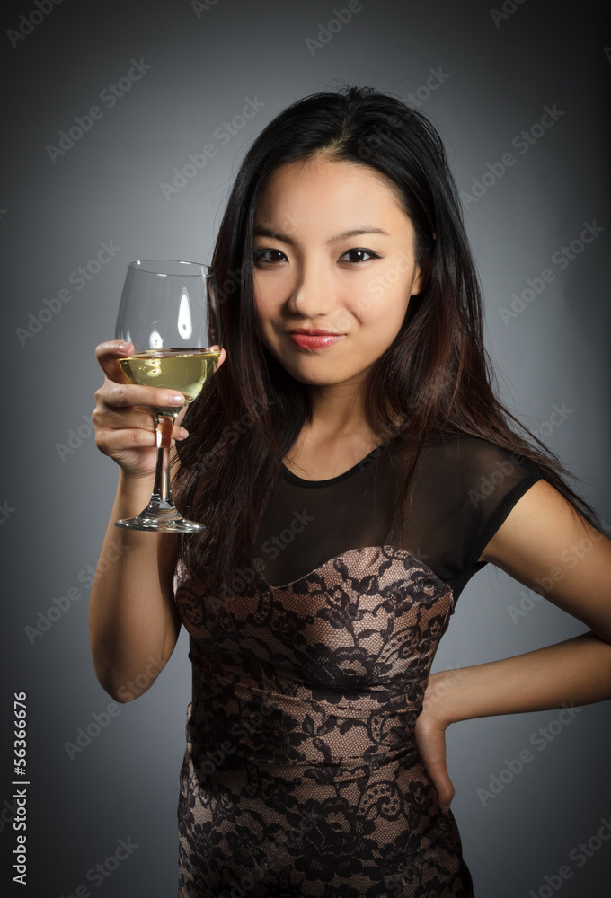 Attractive asian girl 20 years old shot in studio Attractive asian girl 20 years old shot in studio