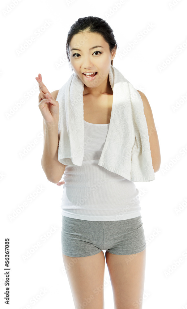Attractive asian girl 20 years old shot in studio Attractive asian girl 20 years old shot in studio