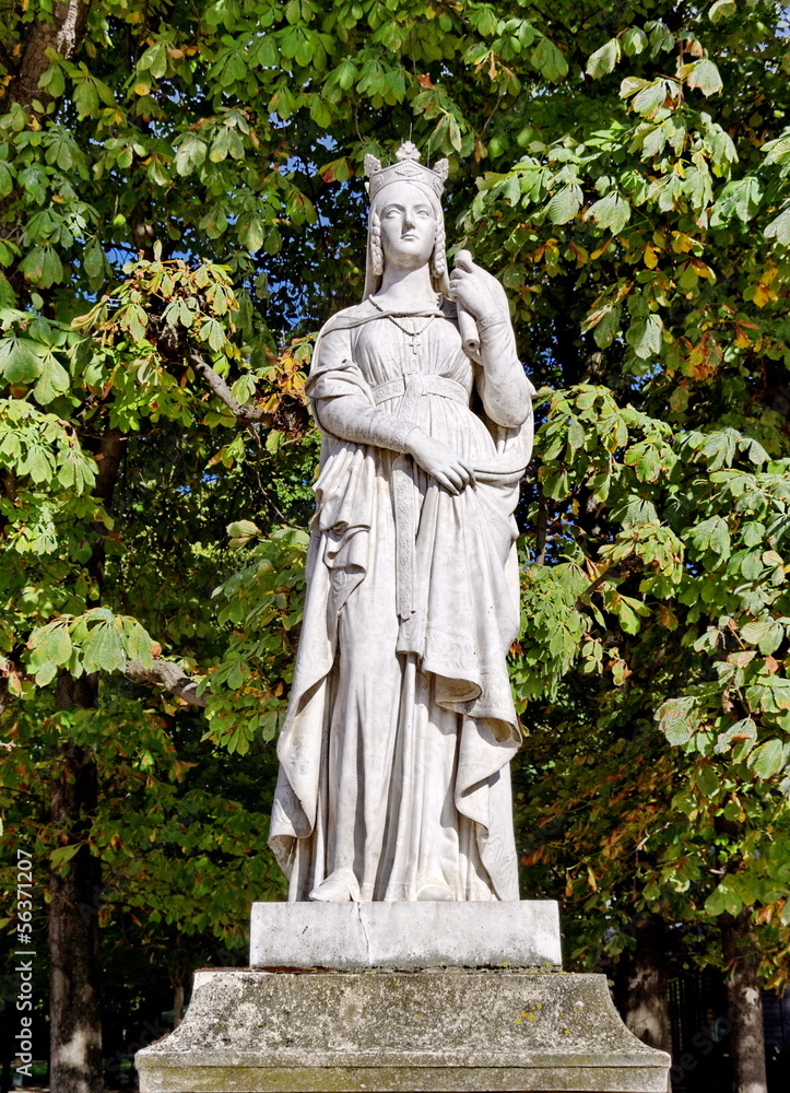 Fototapeta premium Reine de France. Statue jardin du Luxembourg, Paris