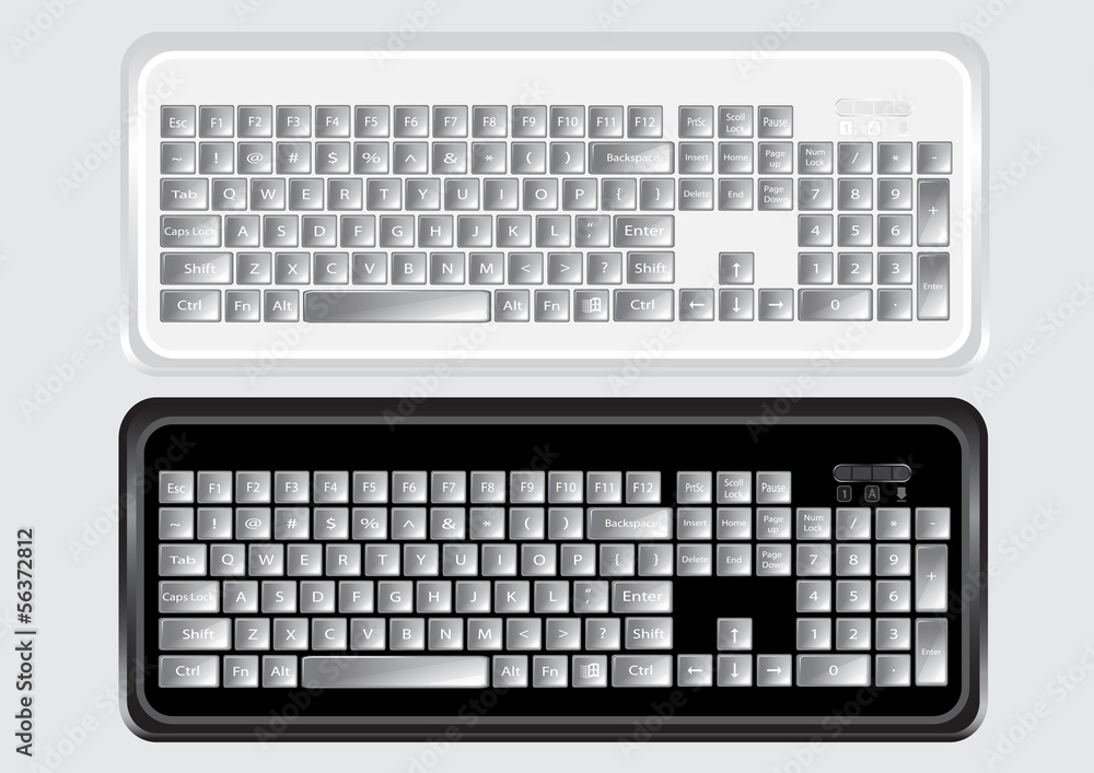 Keyboard vector