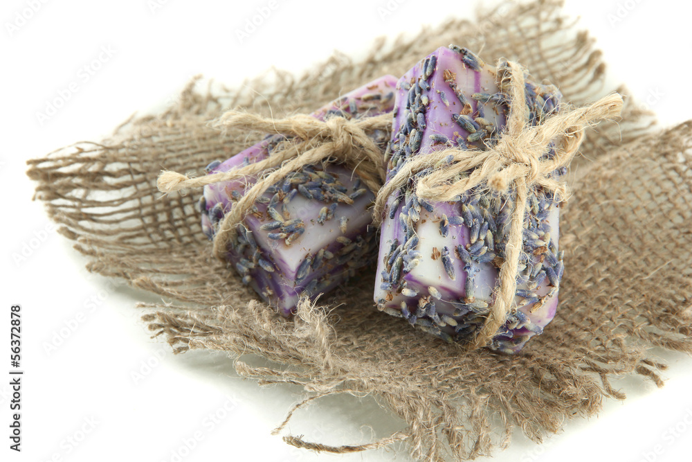 Natural handmade soap, isolated on white Natural handmade soap, isolated on white