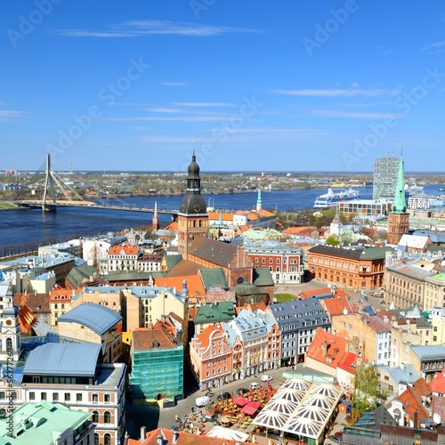 general view on Riga, Latvia