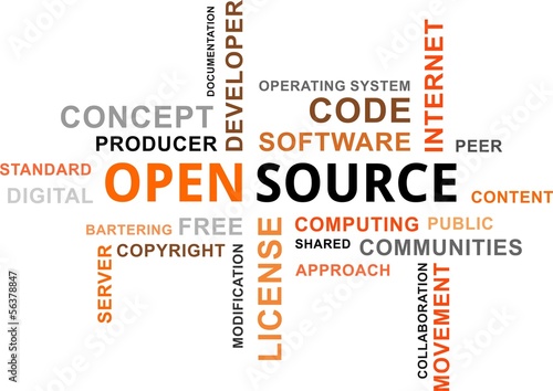 word cloud - open source