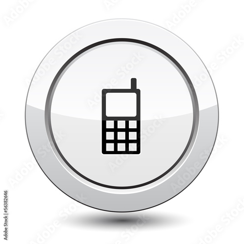 Button with Phone Icon