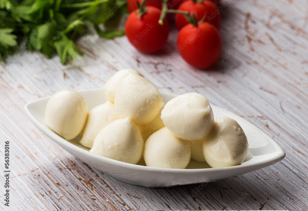 Mozzarella cheese and tomato Mozzarella cheese and tomato