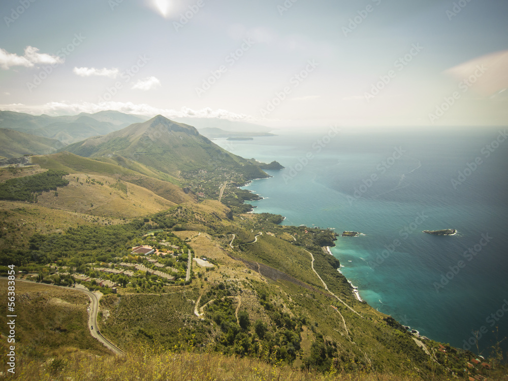 Panoramic view of Maratea. Basilicata. Italy