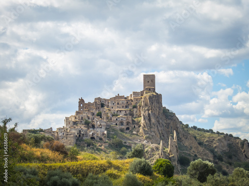 Craco  famous ghost town in basilicata  italy