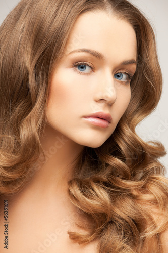 beautiful woman with long hair