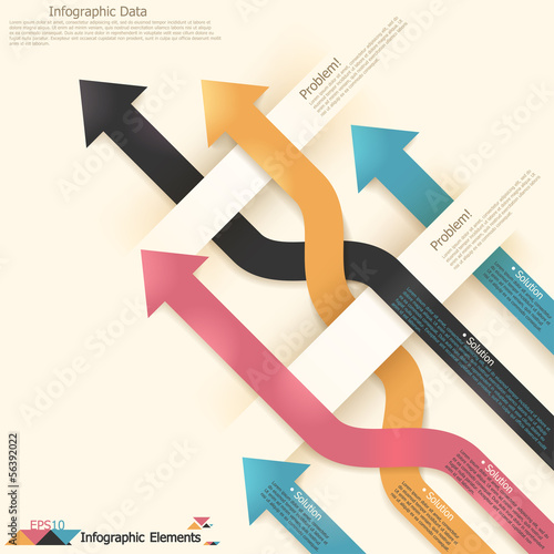 Modern infographics options banner.