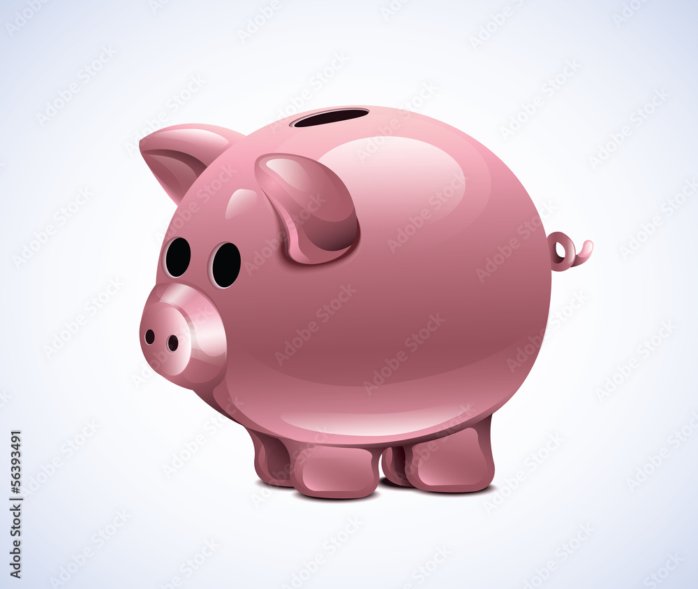 Fototapeta premium Vector Piggy Moneybox