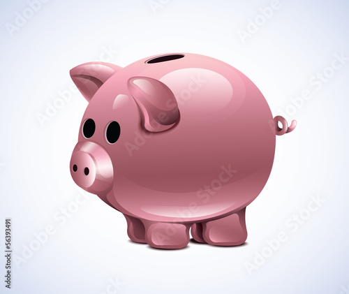Vector Piggy Moneybox