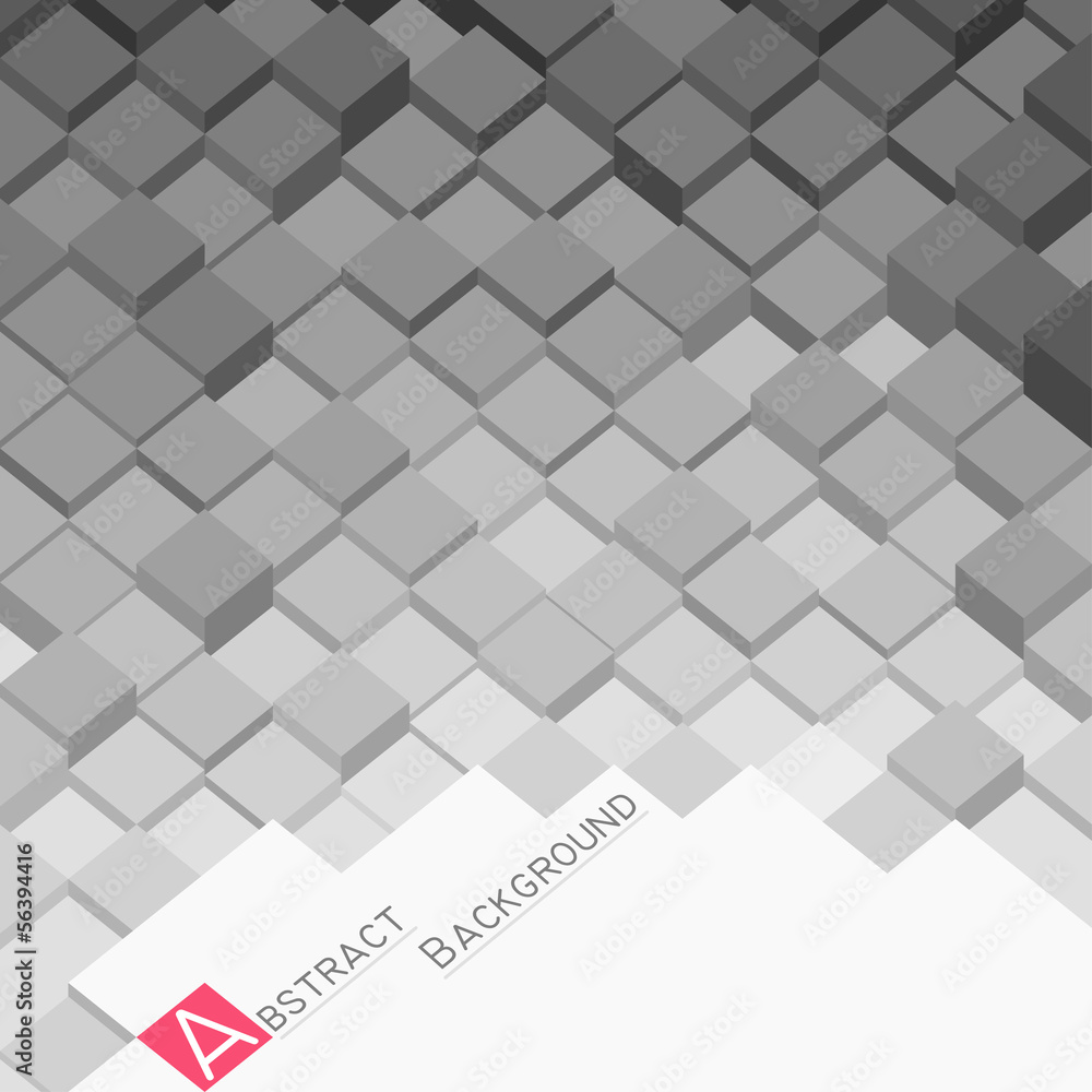 Abstract background with grey square blocks