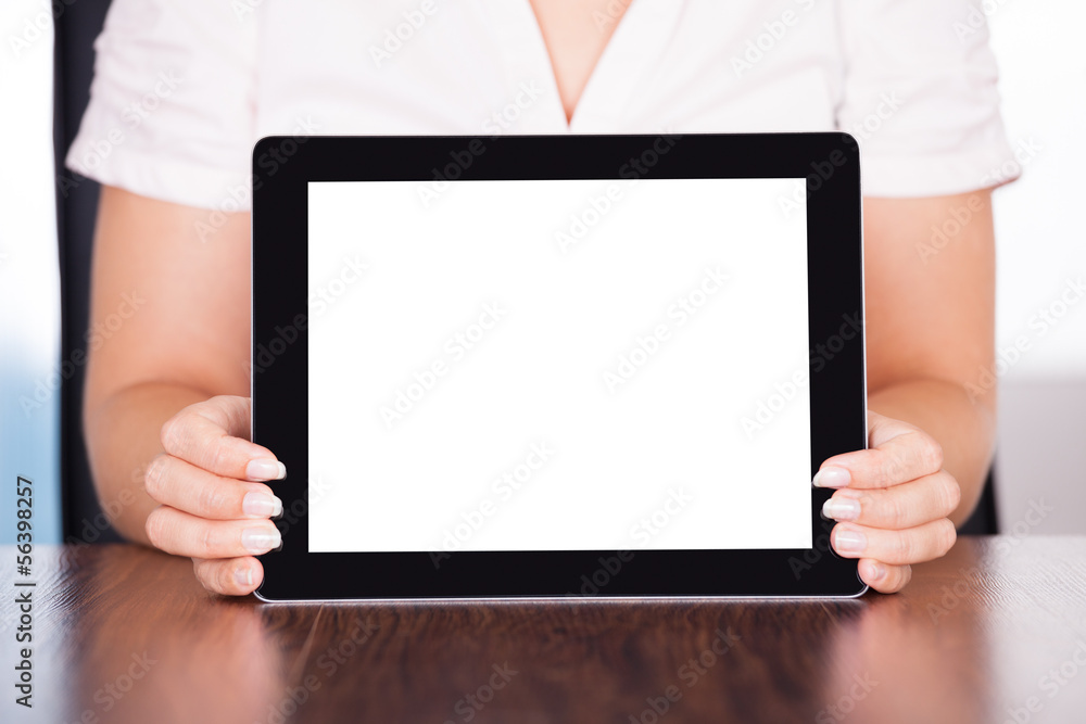 Young Woman With Digital Tablet Young Woman With Digital Tablet