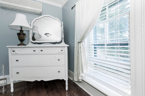 Cottage dresser with mirror photo