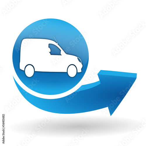 utilitaire sur bouton web bleu